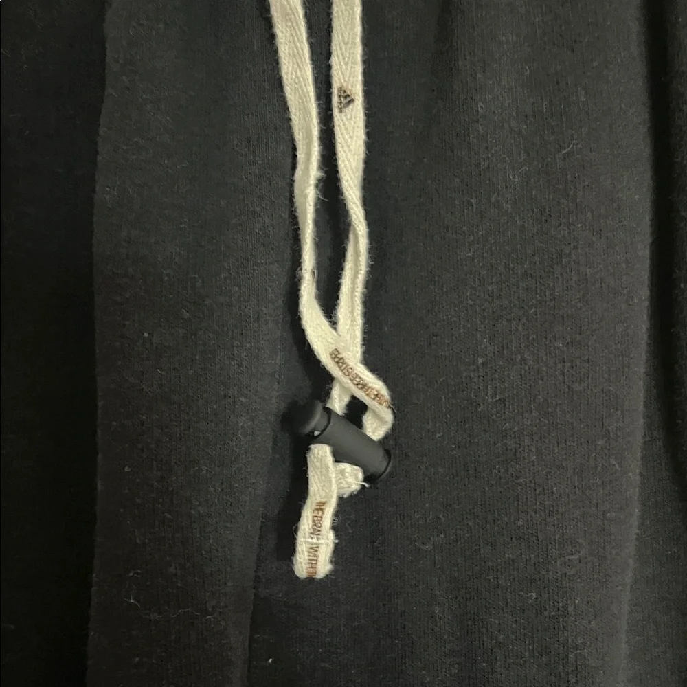 Adidas Black Sweatpants with Logo Patch